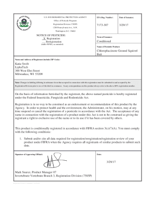 Fillable Online US EPA, Pesticide Product Label, CHLOROPHACINONE ...