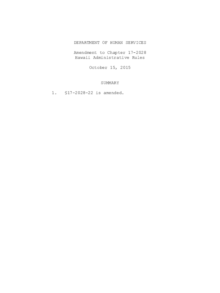 Fillable Online Hawaii Administrative Code Title 17. Department of