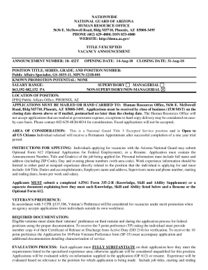 18- 432T Public Affairs Specialist