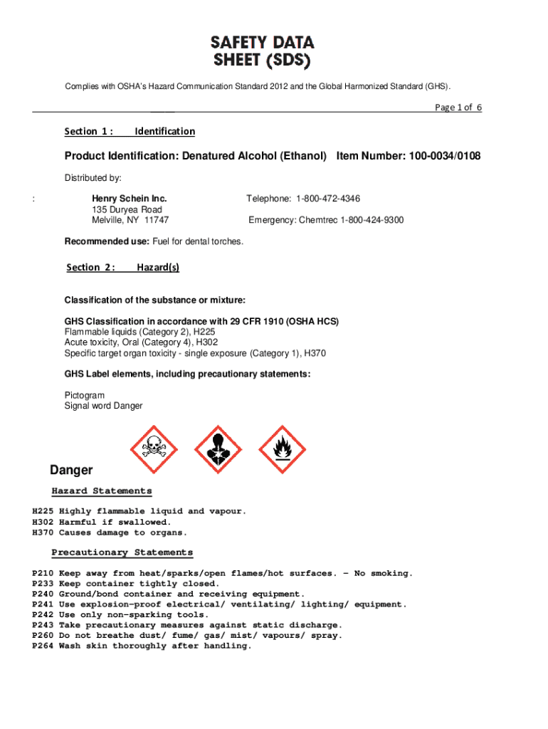 Fillable Online Pesticide Labels and GHS Comparison and Samples Fax