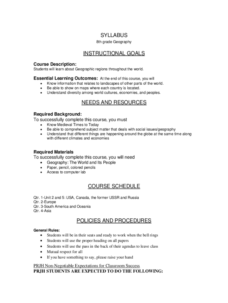 Fillable Online Priest River Junior High School Fax Email Print pdfFiller