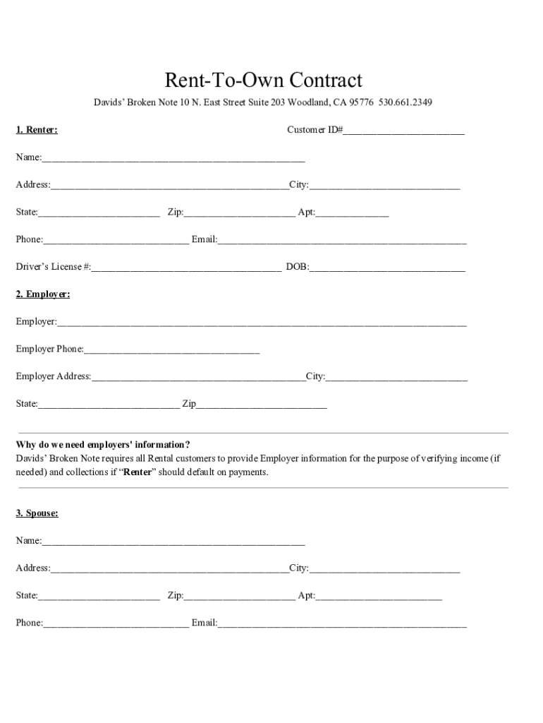 Fillable Online Davids' Broken Note Musical Instrument Repair Shop in