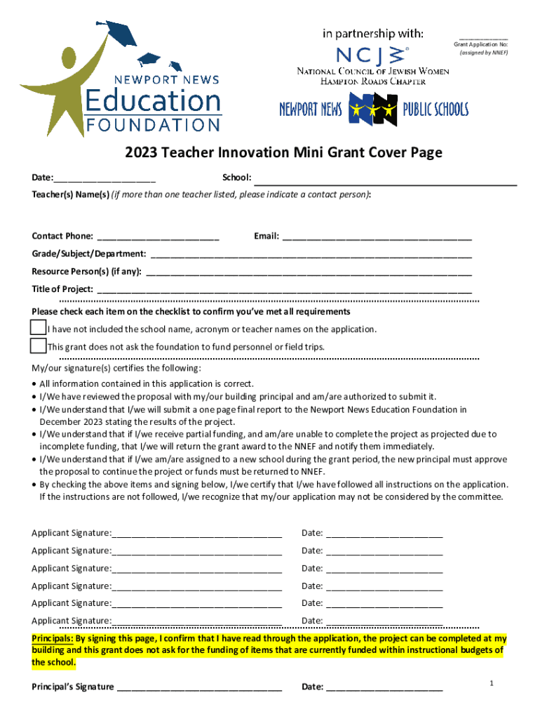 Fillable Online sbo nn k12 va Notice of Grant Opportunity Teach STEM