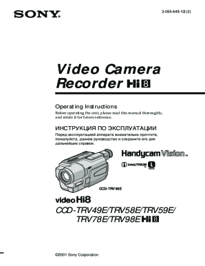 Sony CCD-TRV78E user manual (English - 124 pages)