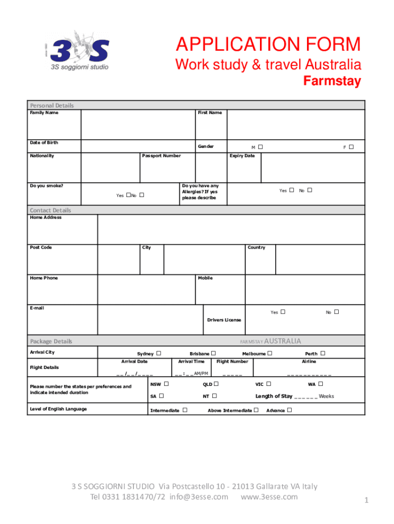 Fillable Online Work Study Application Form Template Fax Email Print ...
