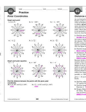 Enrichment Distance on the Earth Polar Coordinates Practice
