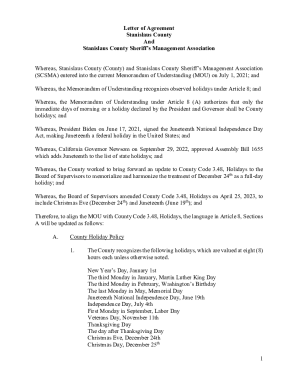 1 Letter of Agreement Stanislaus County And ...