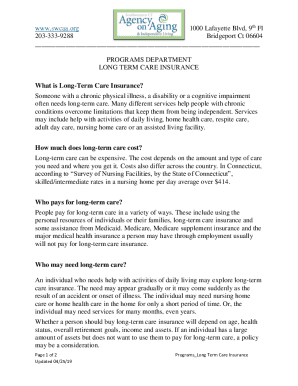 Fillable Online . LONG TERM CARE INSURANCE Fax Email Print - pdfFiller
