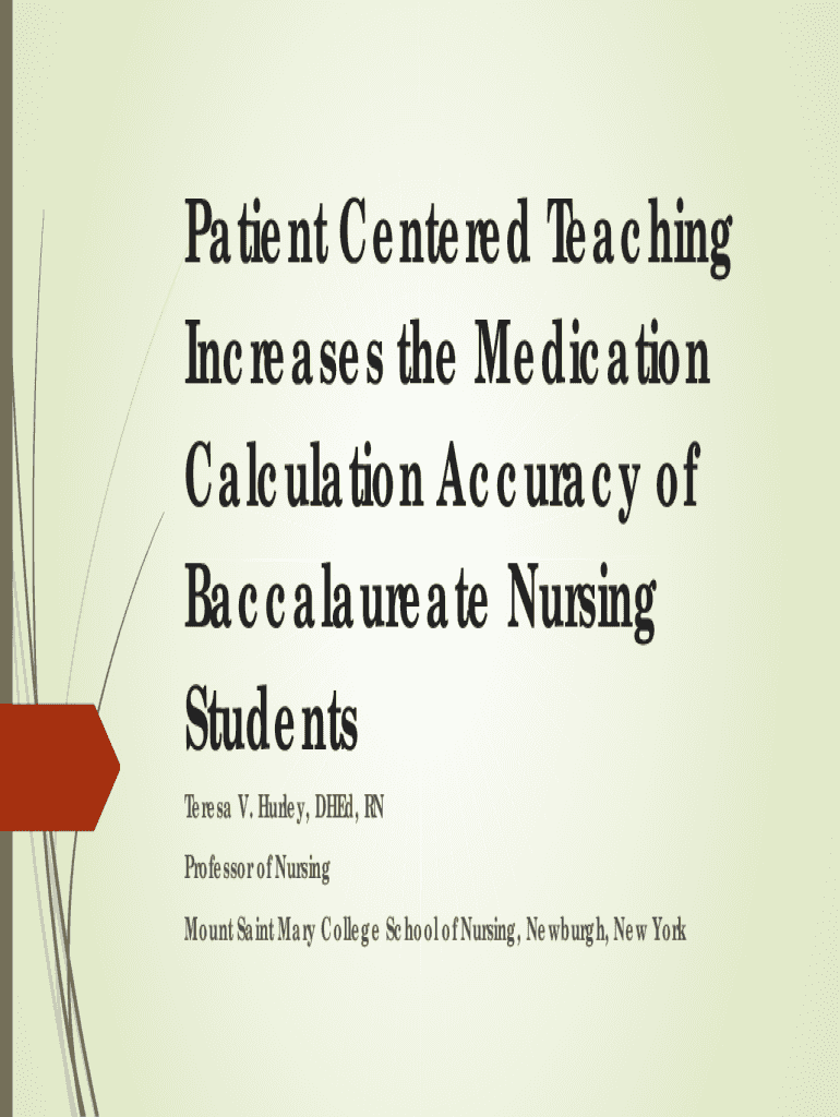 Fillable Online Effect of blended learning on nursing students