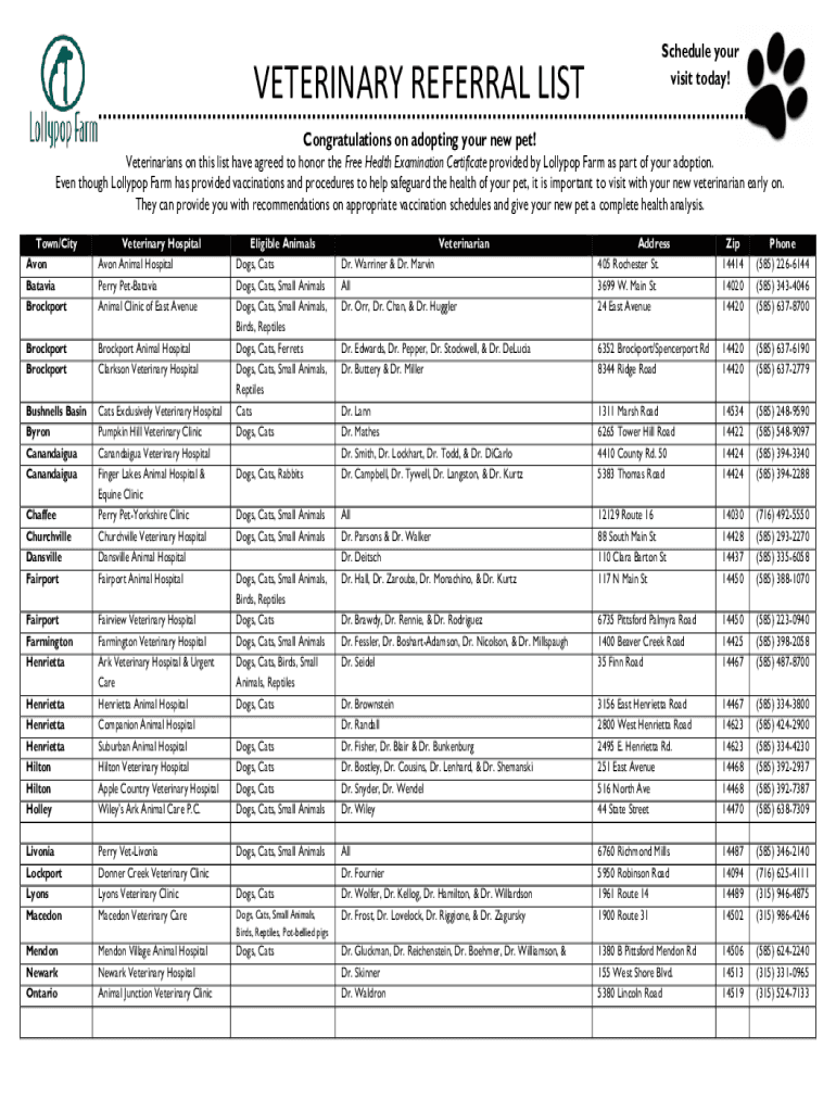 Fillable Online Rescue Adoption Program at Animal Health Care Denver