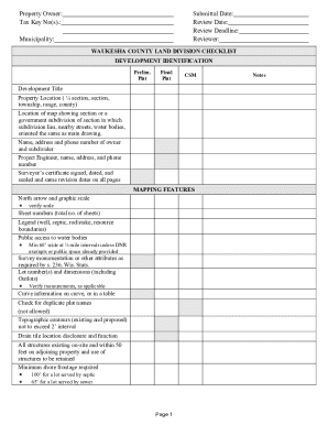 Fillable Online Certified Survey Map Data Sheet Fax Email Print - pdfFiller