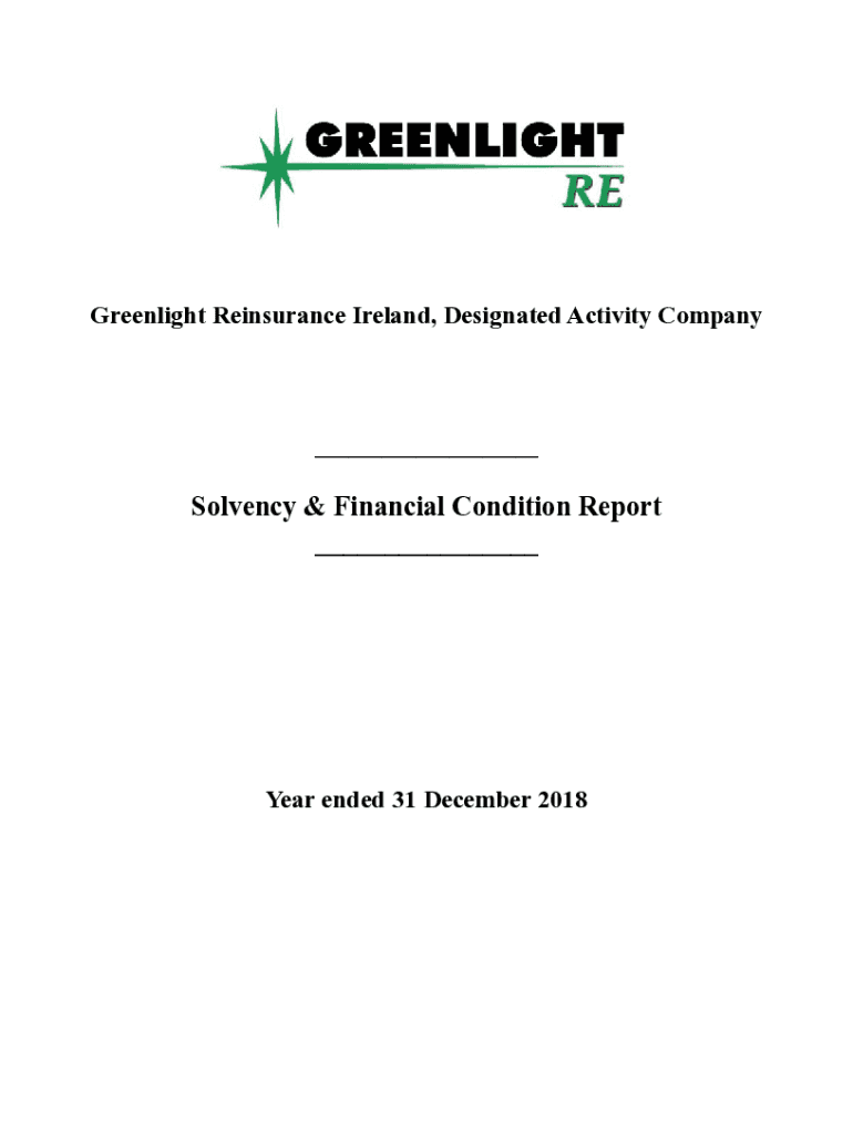 Fillable Online Greenlight Reinsurance Ireland, Designated Activity Company Fax Email Print