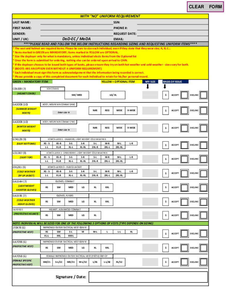 Form preview