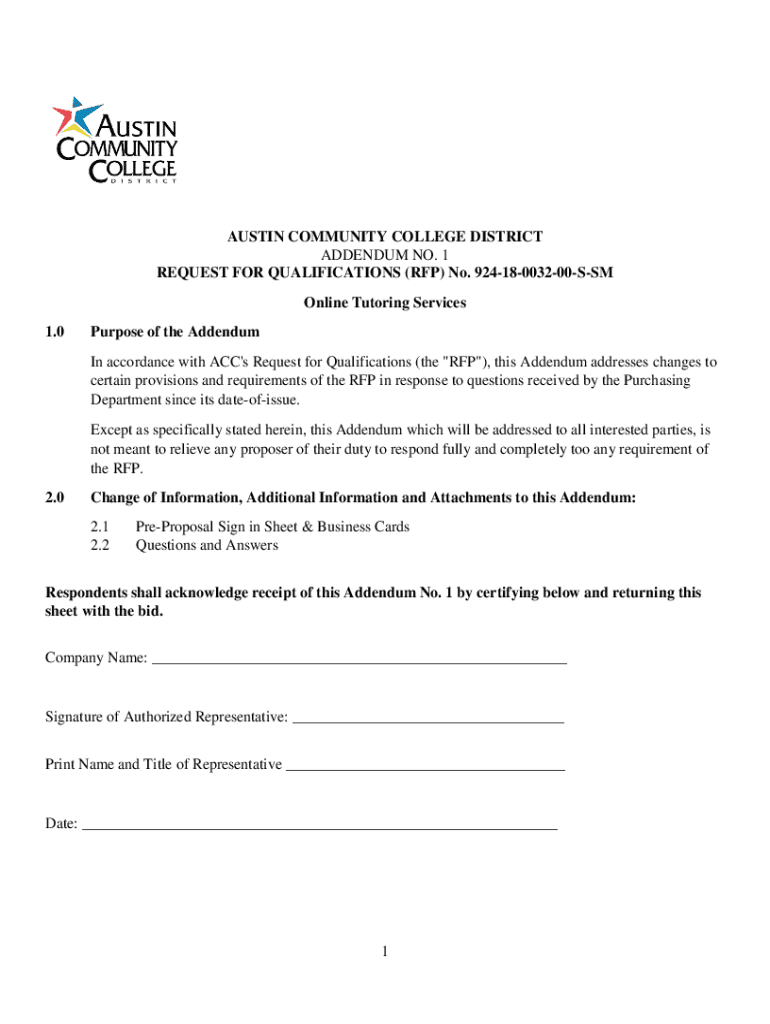 Fillable Online Notice of Request for Qualification (RFQ) Architectural