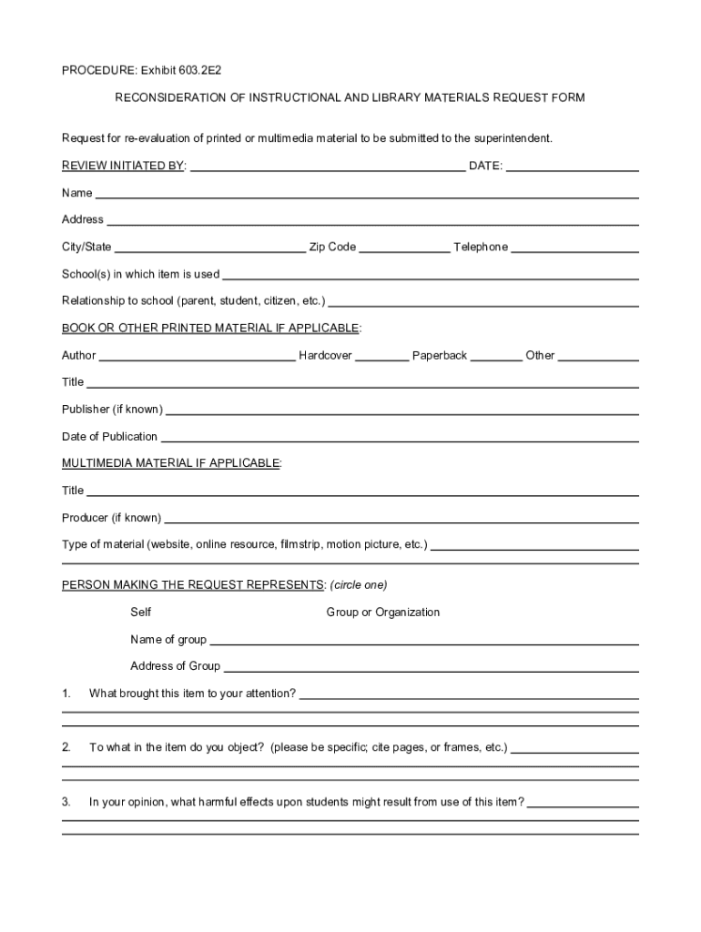 Fillable Online PROCEDURE Exhibit 603.2E2 Fax Email Print pdfFiller