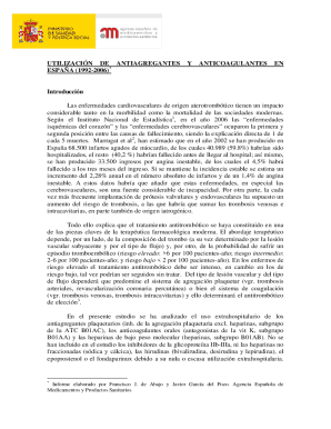 Utilizacin de antiagregantes