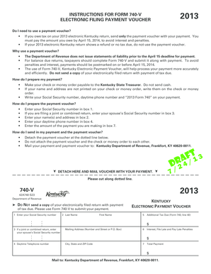 Kentucky Electronic Filing Payment Voucher