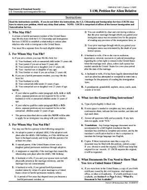 USCIS Form I-130 Petition for Alien Relative