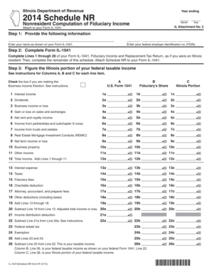 Illinois Nonresident Fiduciary Income Tax Form