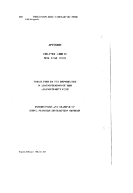 Wisconsin Sanitary Permit Application