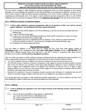 New York Driving Privileges Suspension Challenge Form