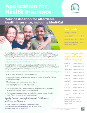 California Health Insurance Application
