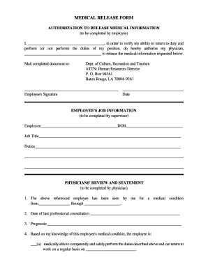 Medical Release Form