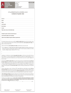 Acta de Aprobación del Plan de Seguridad y Salud