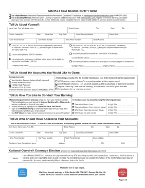 Market USA Membership Form