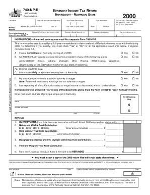 Kentucky Nonresident Income Tax Return