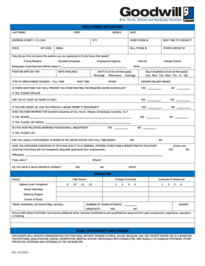 Employment Application Form