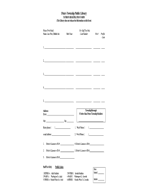 peters township pdf form