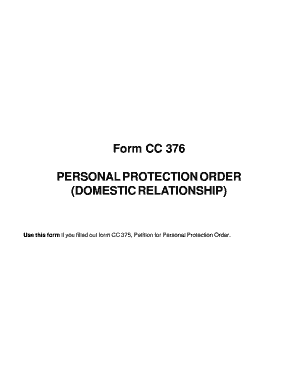 Michigan Personal Protection Order