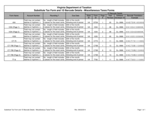 Virginia Miscellaneous Tax Forms
