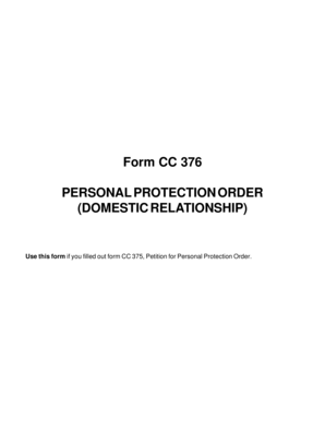 Michigan Personal Protection Order