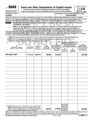 Form 8949 Sales and Other Dispositions of Capital Assets