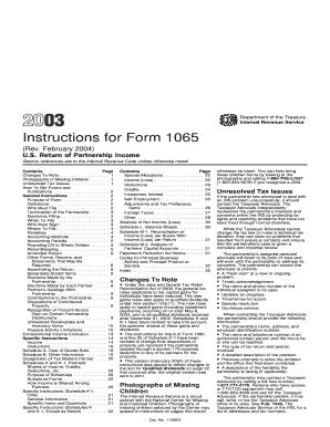 Instructions for Form 1065