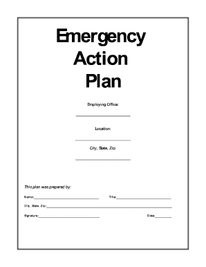 Emergency Action Plan Template