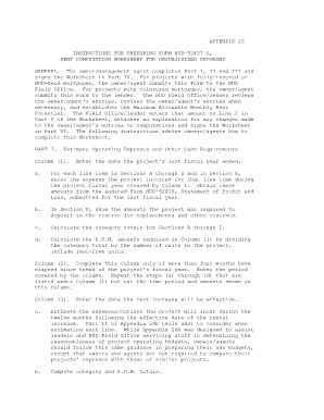 HUD-92457 Rent Computation Worksheet