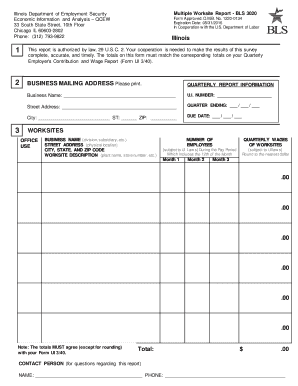 Illinois Multiple Worksite Report