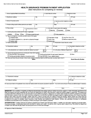 Health Insurance Premium Payment Application