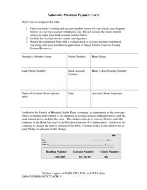 Automatic Premium Payment Form
