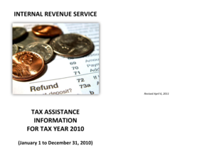 IRS Tax Assistance Information for Tax Year 2010
