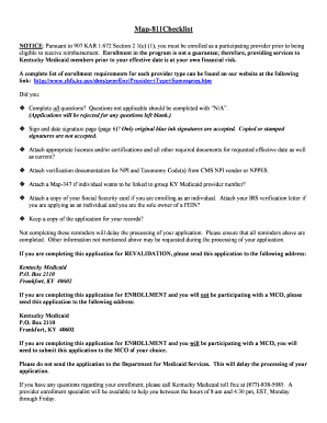 Kentucky Medicaid Provider Application