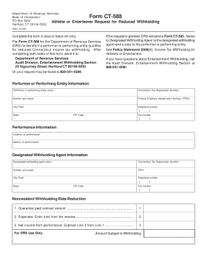 Connecticut Form CT-588