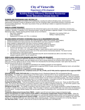 California HVAC Alteration Permit