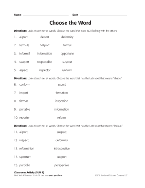 Choose the Word