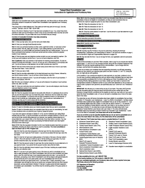 Federal Direct Consolidation Loan Application and Promissory Note