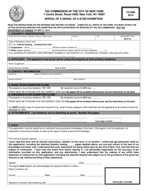 Appeal of a Denial of a STAR Exemption