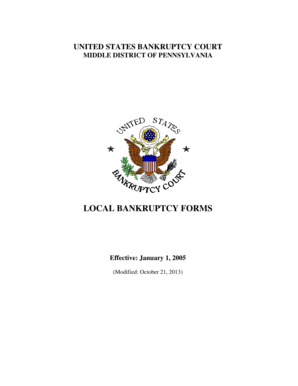 Bankruptcy Certification Form 1007-1(c)